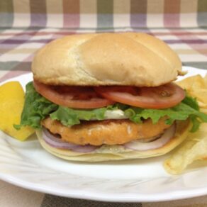 Alaskan Salmon Burger Sandwich