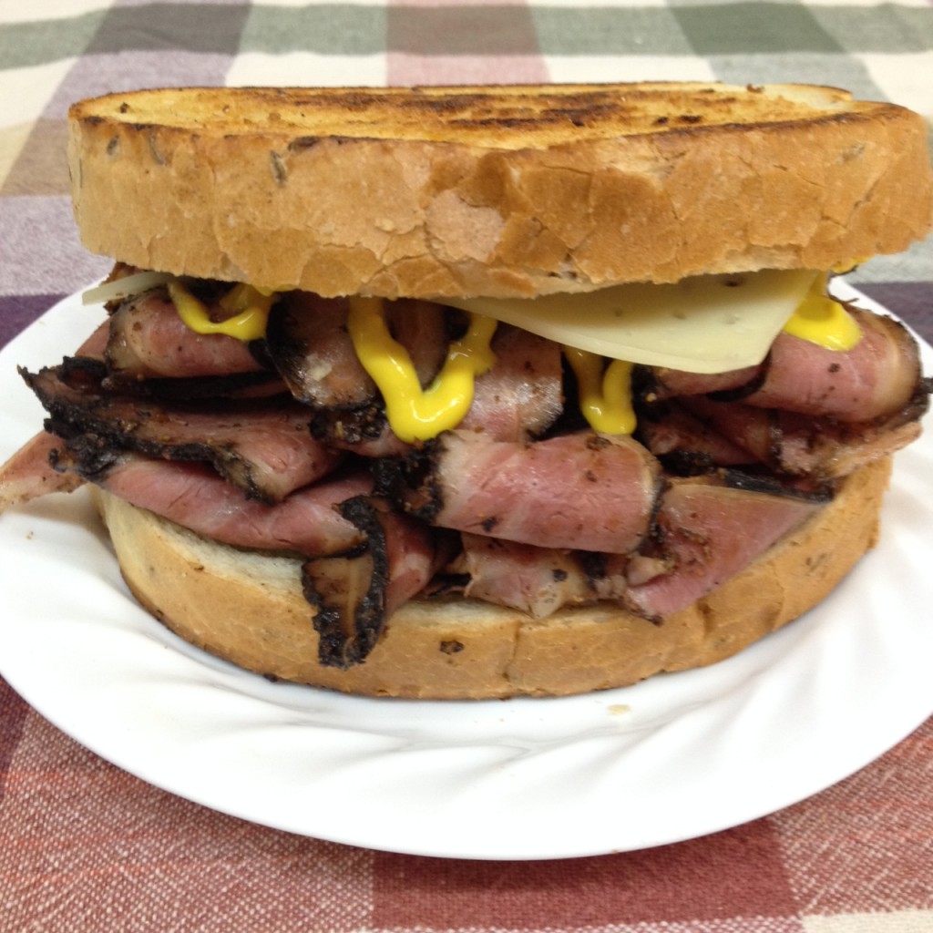 Hot Pastrami Sandwich - Lehmans Deli