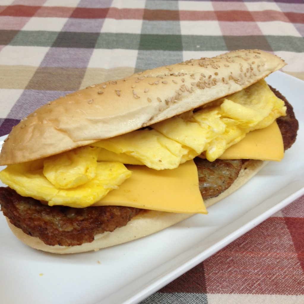 Sausage Egg and Cheese Sub Lehmans Deli