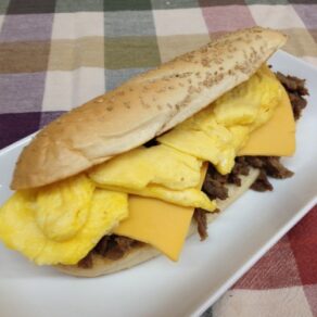 Steak Egg and Cheese Sub