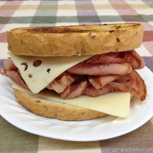 Ham and Swiss Melt Lehman's Deli