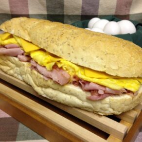 Ham Egg and Cheese Party Sub