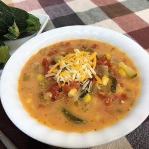 Mexican Zucchini and Cheese Soup