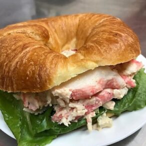 Seafood Salad on Croissant