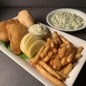 Battered Cod Platter