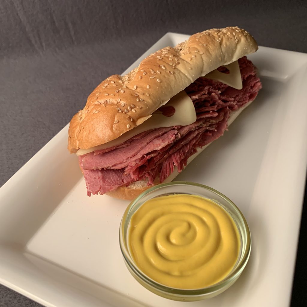 Hot Corned Beef Sub Lehmans Deli