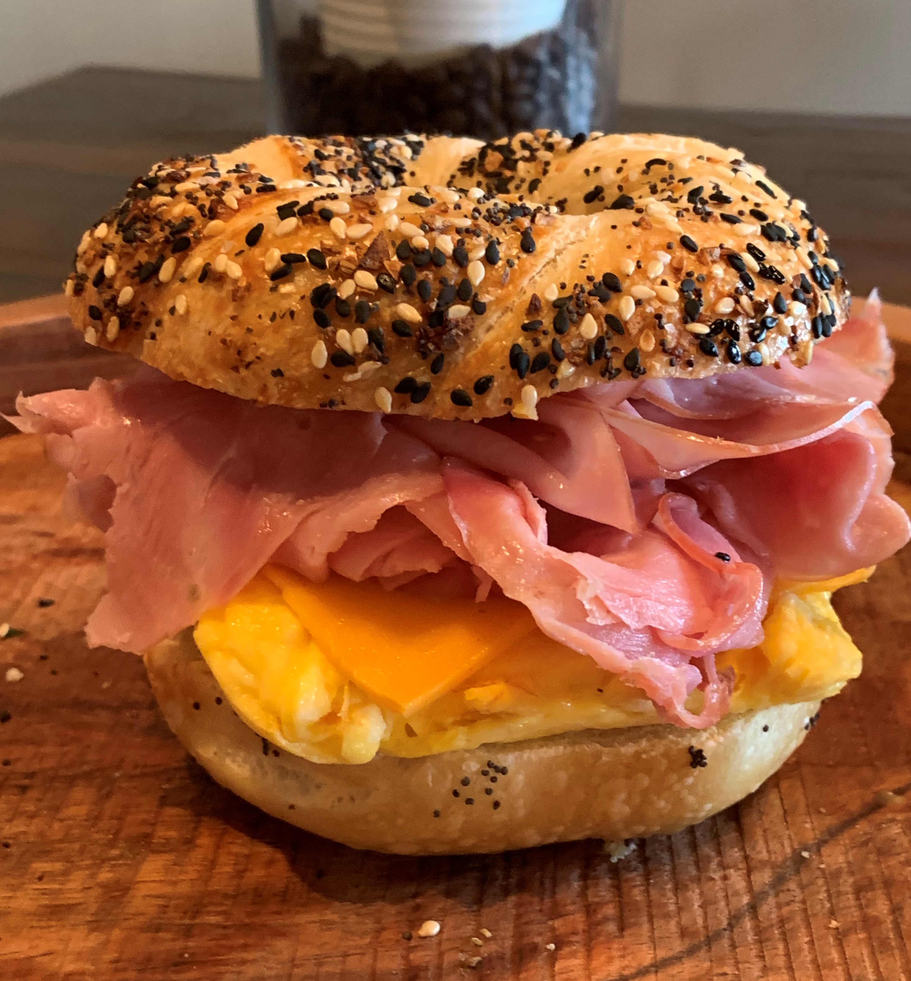 Ham Egg and Cheese Bagel Lehmans Deli