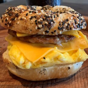 Sausage Egg and Cheese Bagel