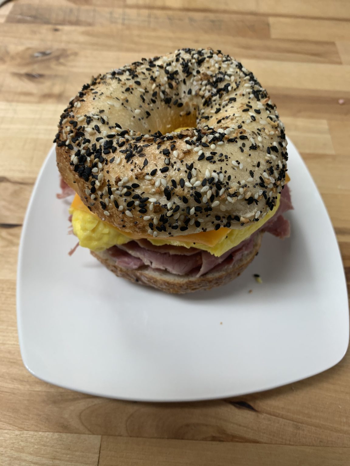 Corned Beef Egg and Cheese Bagel Lehmans Deli