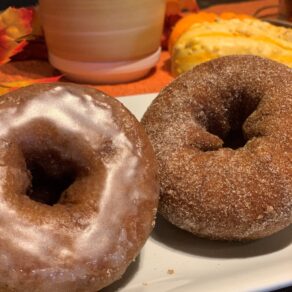 Apple Cider and Pumpkin Spice Donuts