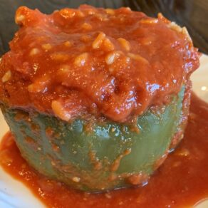Homemade Stuffed Green Peppers