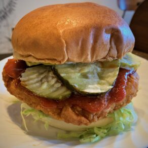 Fried Chicken Sandwich with Mike's Hot Honey
